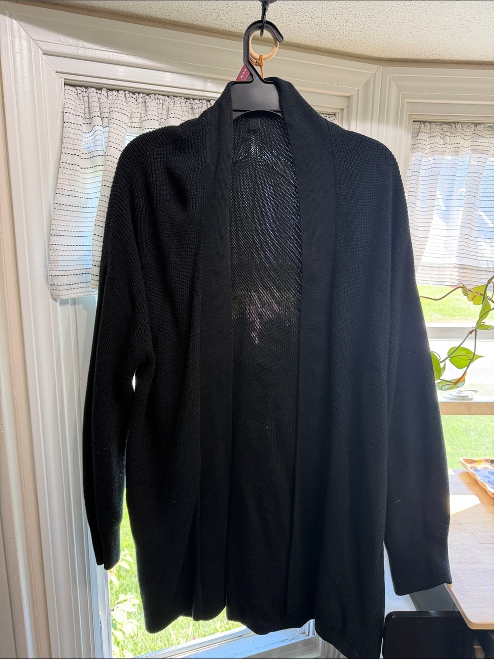 Lululemon Open-Front Black Sweater Cardigan